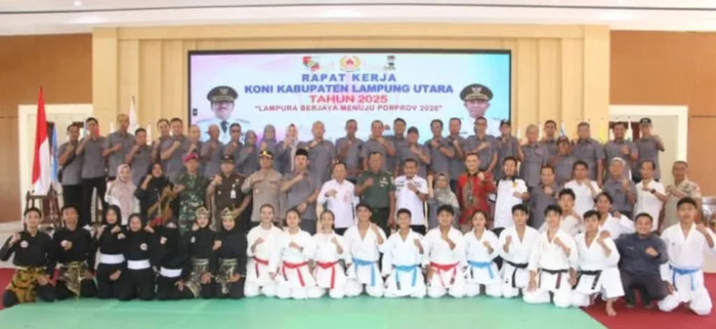 Atlet Berprestasi Warnai Rapat Kerja KONI Lampung Utara Menuju Porprov 2026
