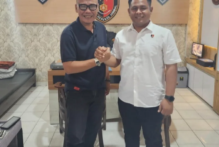 Ketua PWI Lampura Jalin Sinergi dengan Satreskrim Polres Lampung Utara