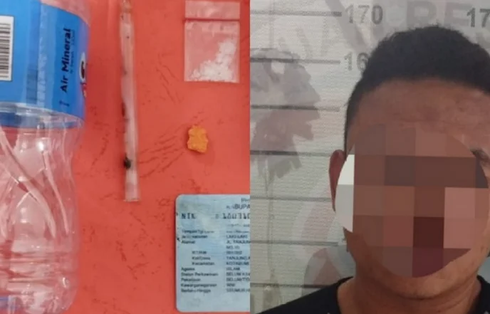 Sat Narkoba Polres Lampung Utara Amankan Pria Pengguna Narkoba di Kotabumi Selatan