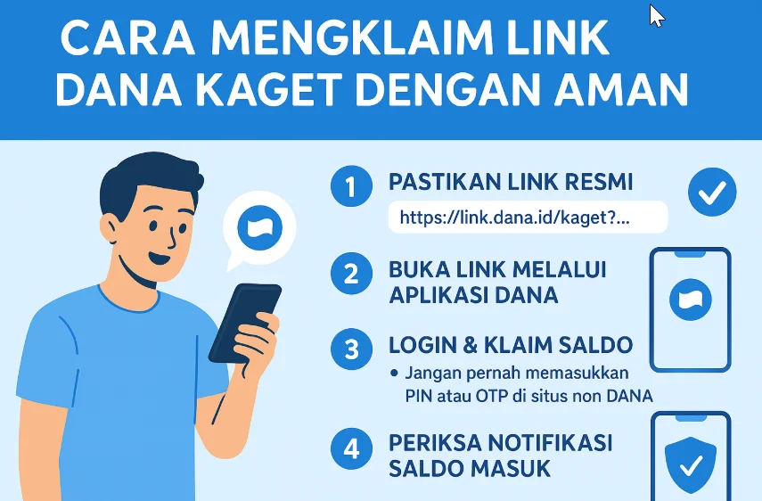 Cara Mengklaim Link DANA Kaget dengan Aman dan Benar