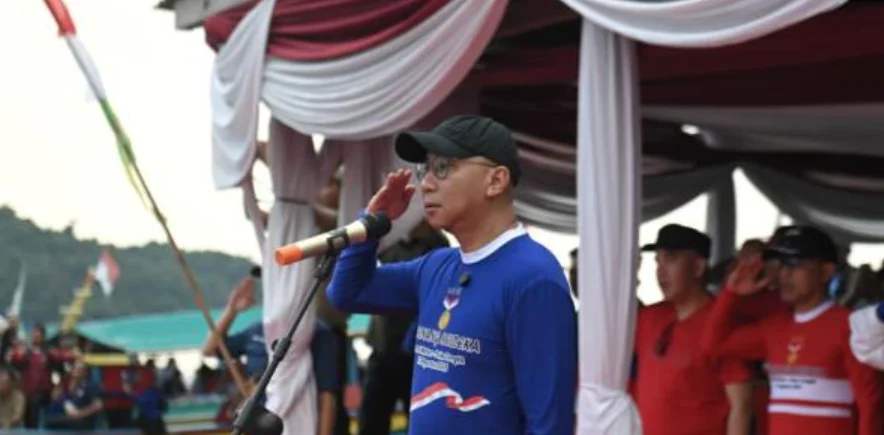 Gubernur Lampung Gelar Upacara HUT RI ke-80 di Atas Laut
