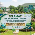 UIN Raden Intan Lampung Tembus 8 Besar Nasional UI GreenMetric 2026, Pertahankan Takhta PTKIN Terbaik